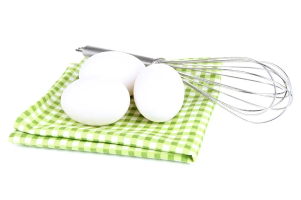 Corola y huevos aislados en blanco — Foto de Stock