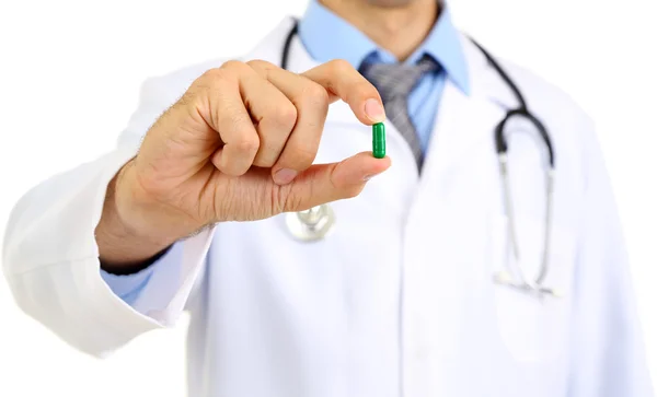 Medical doctor giving you a pill — Stock Photo, Image