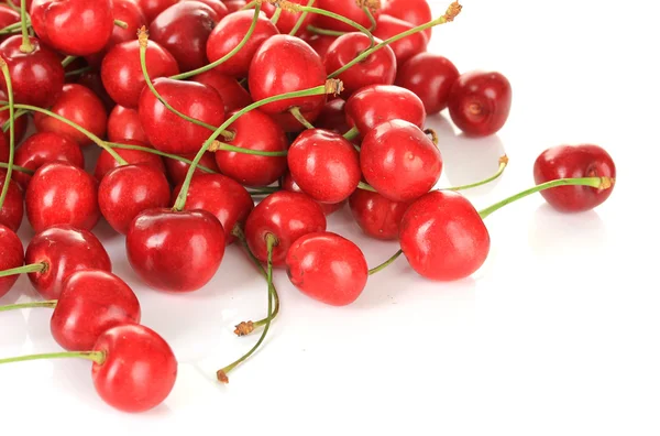Cherry berries isolated on white — Stock Photo, Image