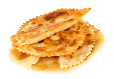beyaz izole lezzetli chebureks,