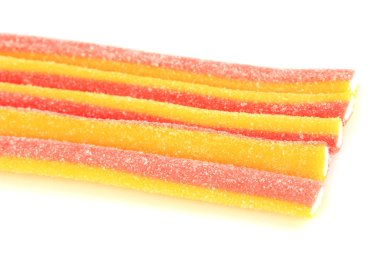 beyaz izole tatlı jöleli şekerler