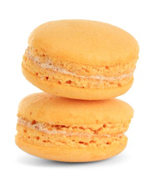 beyaz izole yumuşak macaroons