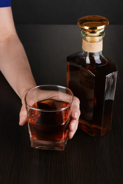Problem of alcoholism close-up — Stock Photo, Image