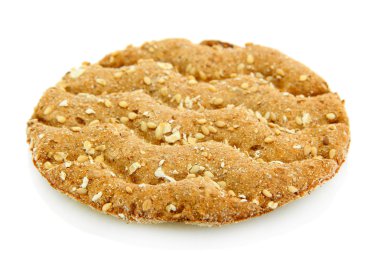 beyaz izole lezzetli crispbread