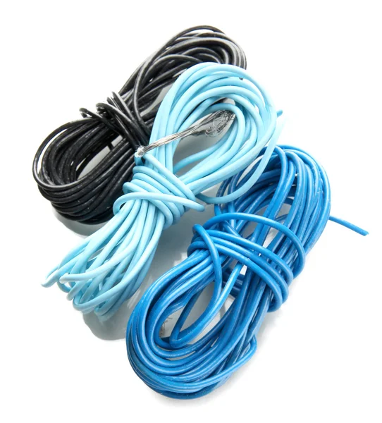 Cables, aislados sobre blanco — Foto de Stock