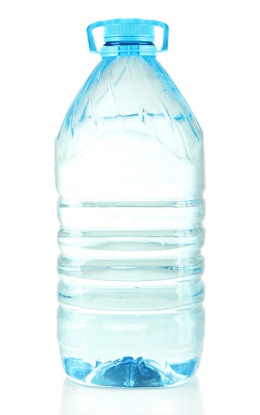 Bottiglia d'acqua, isolata su bianco — Foto Stock