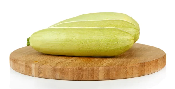 Fresh marrows on cutting board, isolated on white — Stock Photo, Image