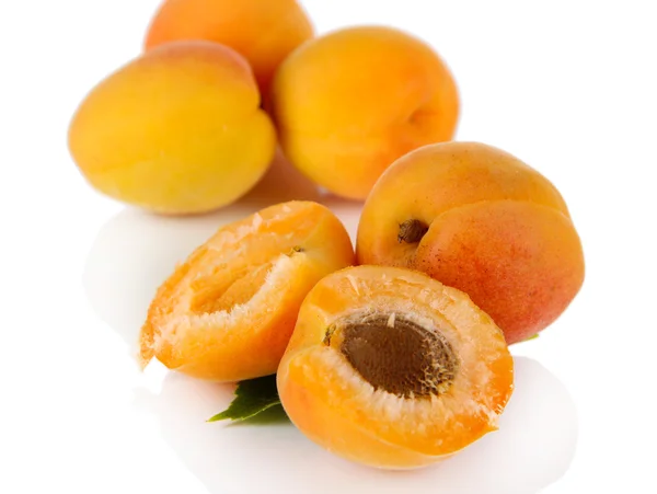 Apricots isolated on white — Stock Photo, Image