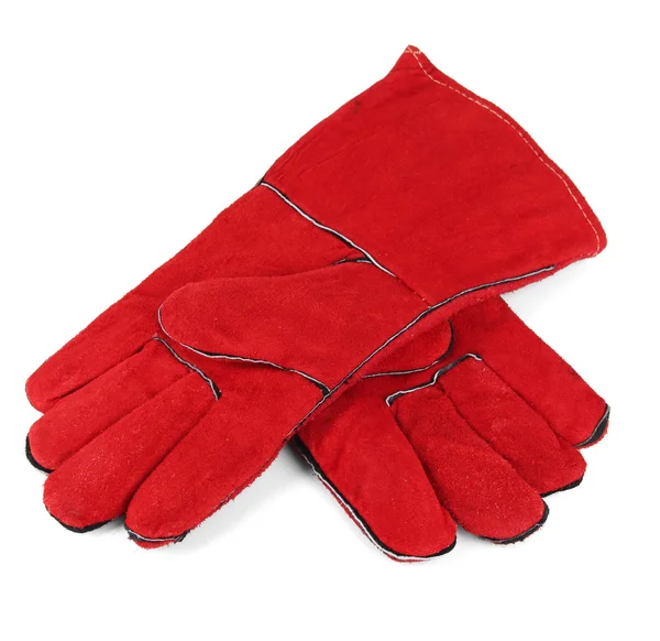 Guantes protectores aislados en blanco — Foto de Stock