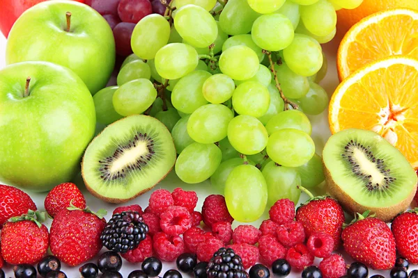 Vers fruit en bessen close-up — Stockfoto