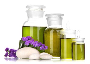 ilaç şişeleri üzerinde beyaz izole