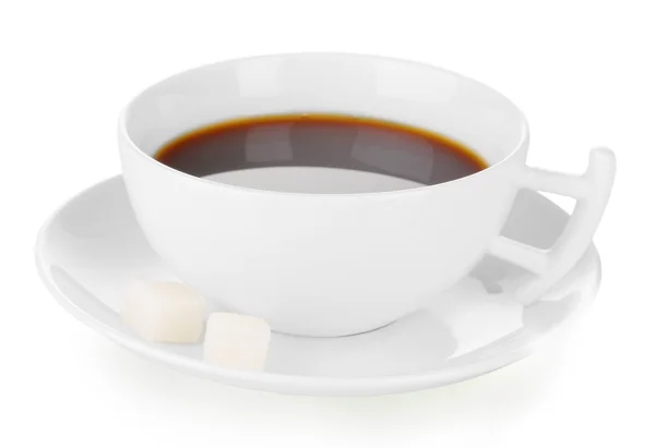 Eine Tasse starken Kaffee isoliert auf weiß — Stockfoto