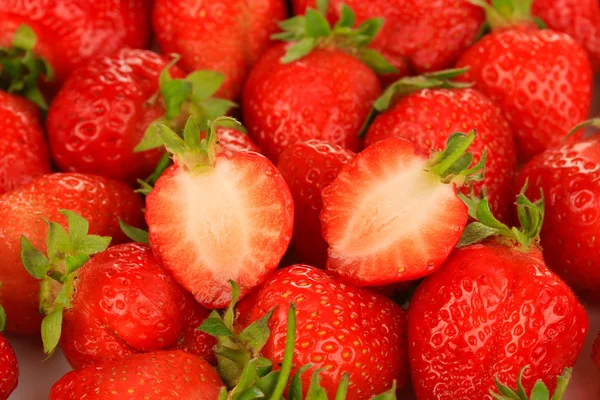 Frische Erdbeeren aus nächster Nähe — Stockfoto