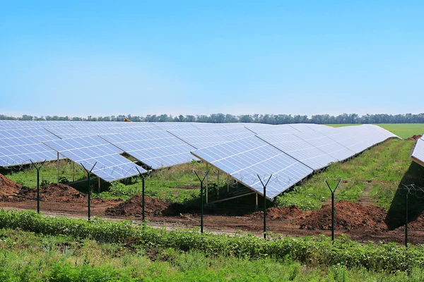 Solar panels, outside — Stock Photo, Image