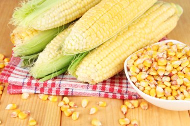 taze Mısır sebze ahşap tablo