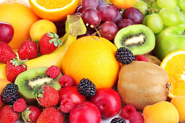 Frutas e bagas frescas fecham — Fotografia de Stock