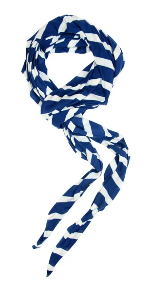 Смугастий шарф ізольований на білому — стокове фото
