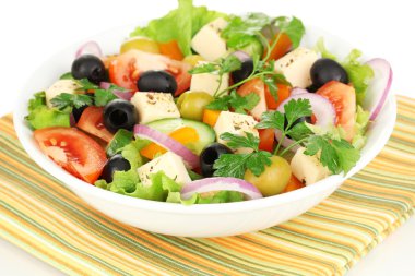 Yunan salata tabağı kapatın