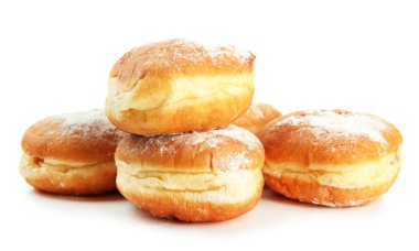 beyaz izole lezzetli börekler