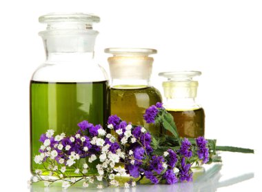 ilaç şişeleri üzerinde beyaz izole