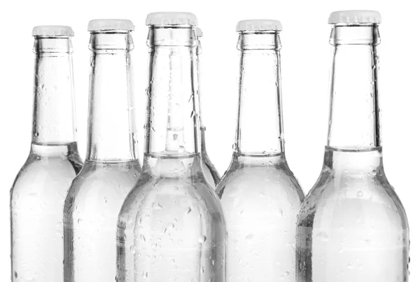 Butelki z wodą izolowane na białym — Zdjęcie stockowe