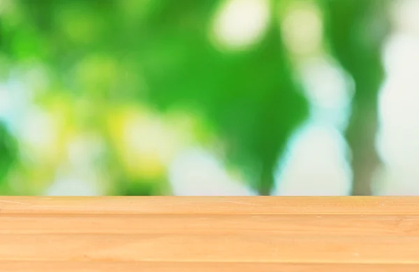 Fondo con mesa de madera — Foto de Stock