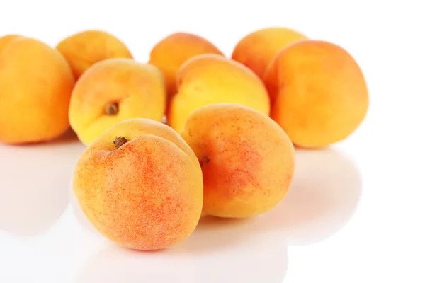 Apricots isolated on white — Stock Photo, Image