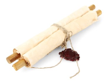 eski beyaz izole kaydırma