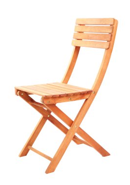 ahşap sandalyeler üzerinde beyaz izole