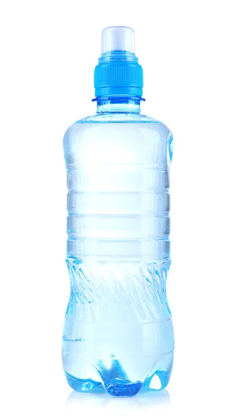 Flaska vatten, isolerad på vit — Stockfoto