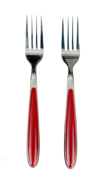 Forks, isolated on white — Stock Photo, Image