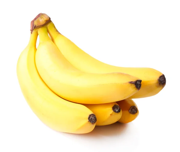 Ein Bündel Bananen isoliert auf weiß — Stockfoto