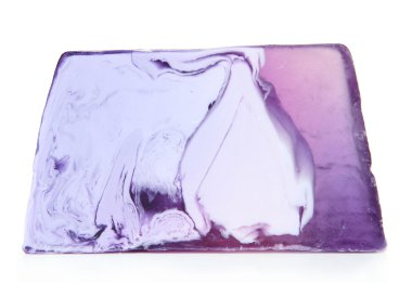 el yapımı Sabun, üzerinde beyaz izole parçası