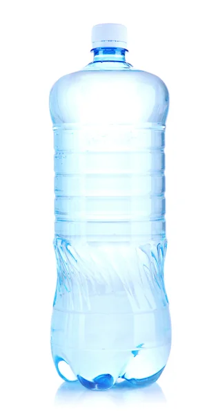 Láhev vody, izolované na bílém — Stock fotografie