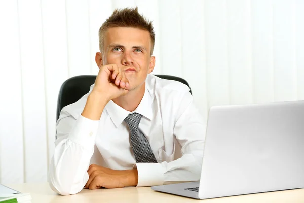 Portrait of young businessman in office — Stock Photo, Image