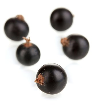 beyaz izole taze Siyah frenk üzümü