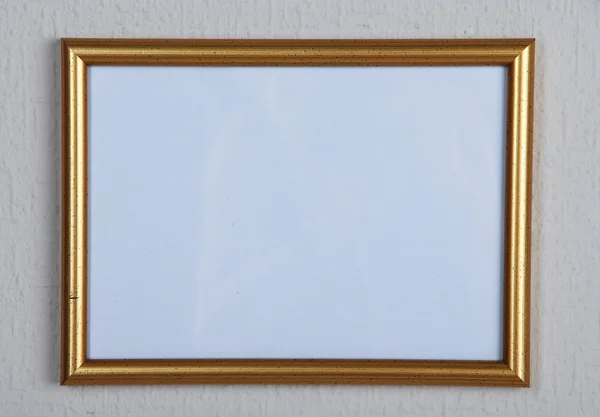 Photo frame on wall background — Stock Photo, Image