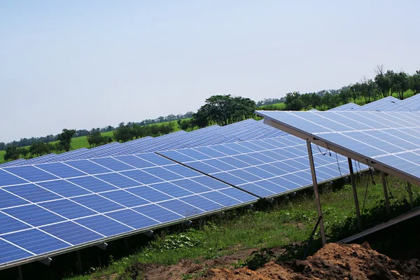 Solar panels, outside — Stock Photo, Image