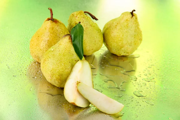 Pears on nature background — Stock Photo, Image