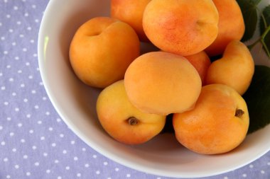 Kayısı plaka üzerine peçete ahşap tablo