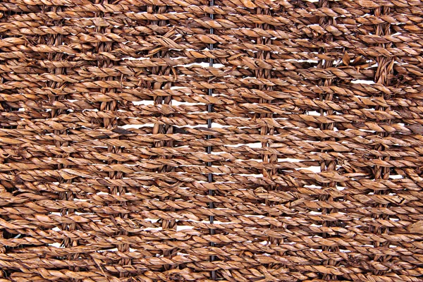 Proutěný koš textura, close-up — Stock fotografie