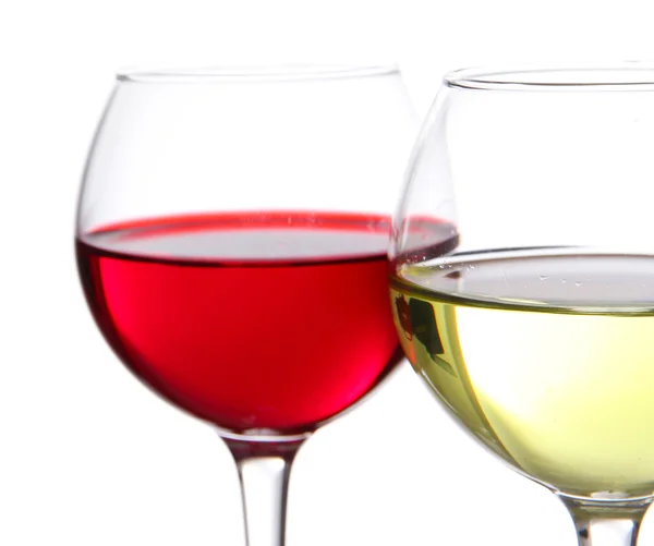 Kieliszków wina na białym tle — Zdjęcie stockowe