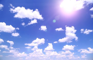 Mavi gökyüzü arkaplanı