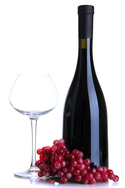 Red wine isolated on white — Stock Photo, Image