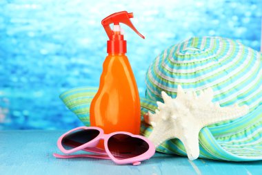 plaj öğeleri plaj zemin üzerine