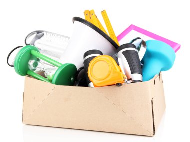 kişisel mülkiyet üzerinde beyaz izole karton