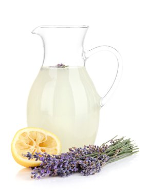 Lavanta limonata, üzerinde beyaz izole