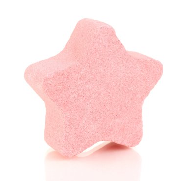 banyo, üzerinde beyaz izole için deniz tuzu