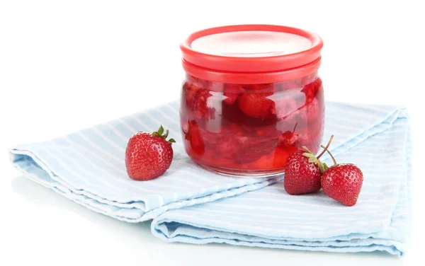 Home made berry jam isolated on white — Stock Photo, Image