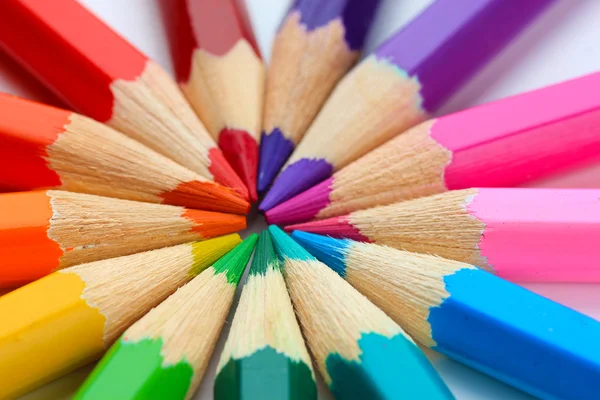 Renkli kalemler, yakın çekim — Stok fotoğraf